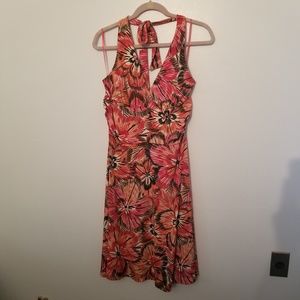 H&M Floral V-Neck Halter Dress
